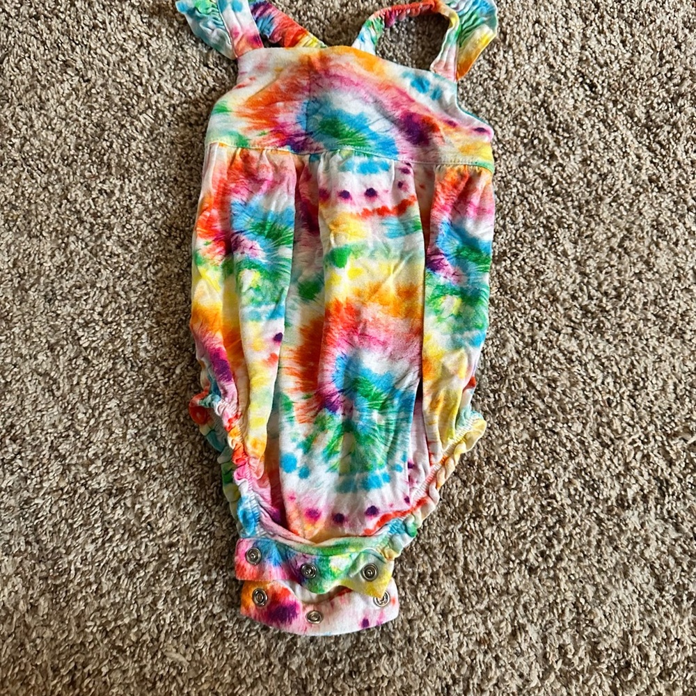 Posh Peanut Red and Pink Bodysuit One Piece